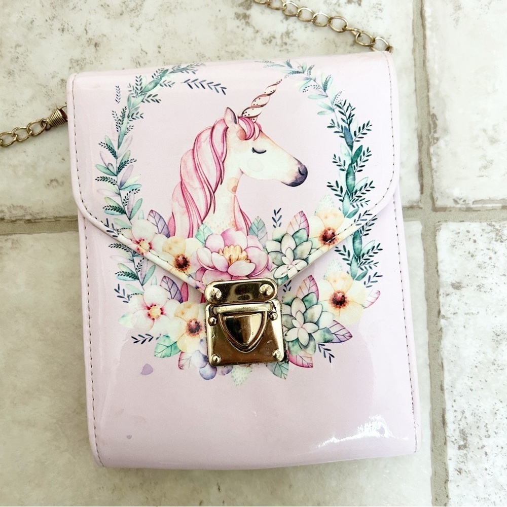 Pink Floral Unicorn Clutch/Bag Bundle & Save - Picture 5 of 13